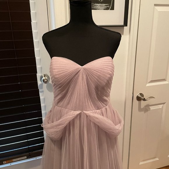 Jenny Yoo Annabelle Convertible Bridesmaid Dress Sz 10-12 (altered) - Picture 9 of 11